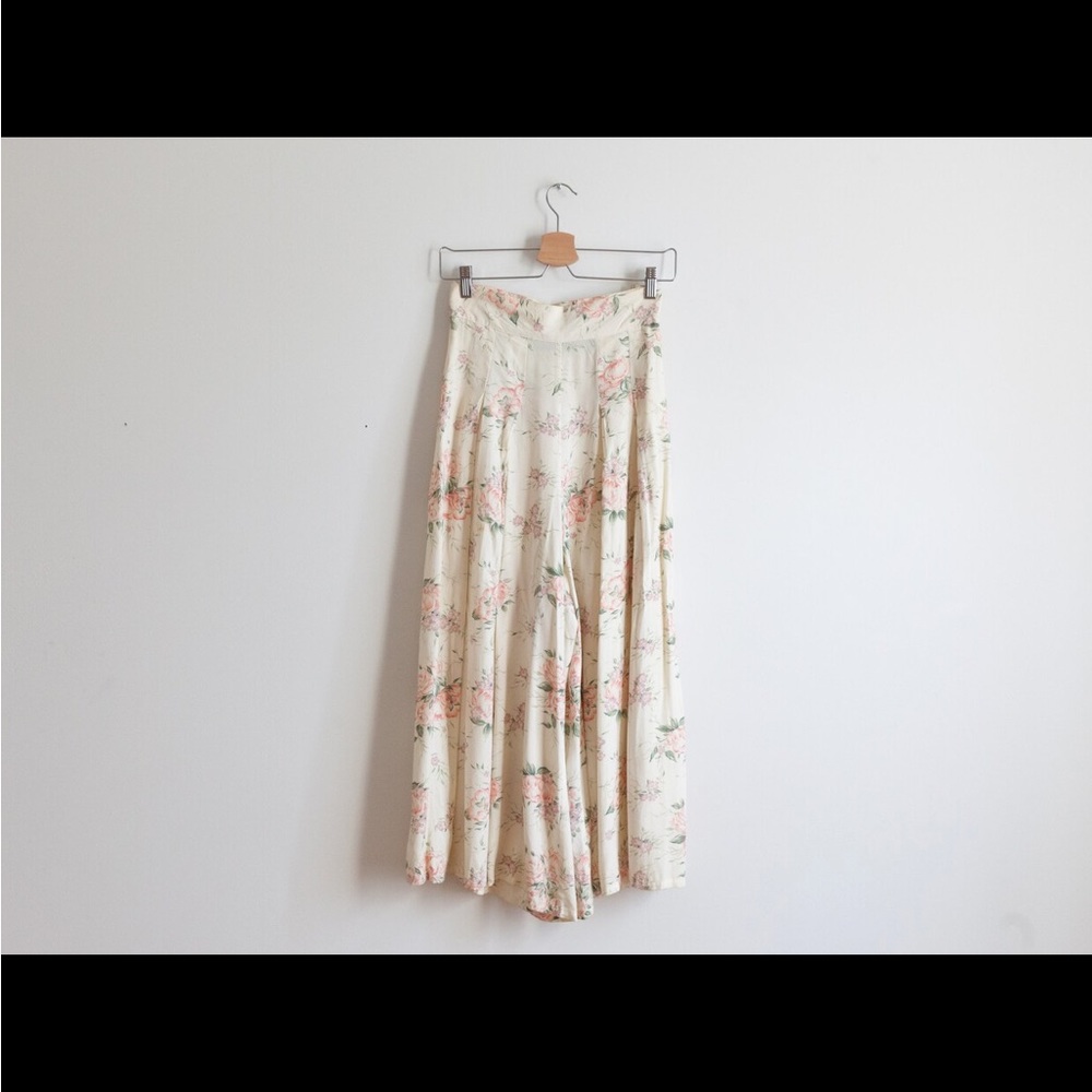 Vintage Floral Boho Wide Leg Culotte